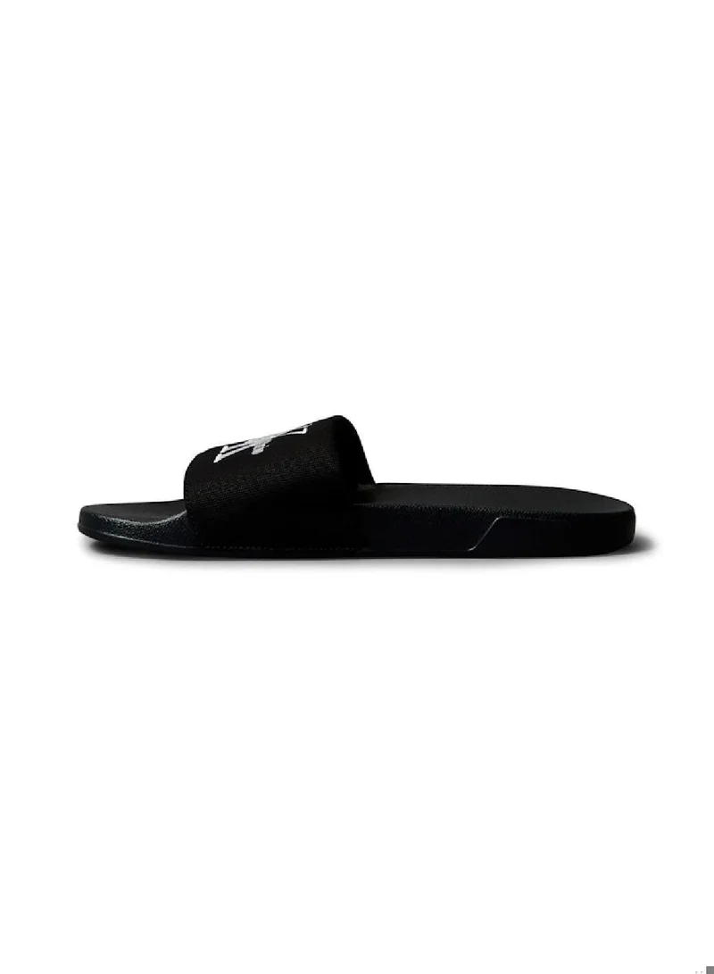 CALVIN KLEIN Triple Black Nemo - Canvas Signature Logo Sliders for Men | Best Price UAE